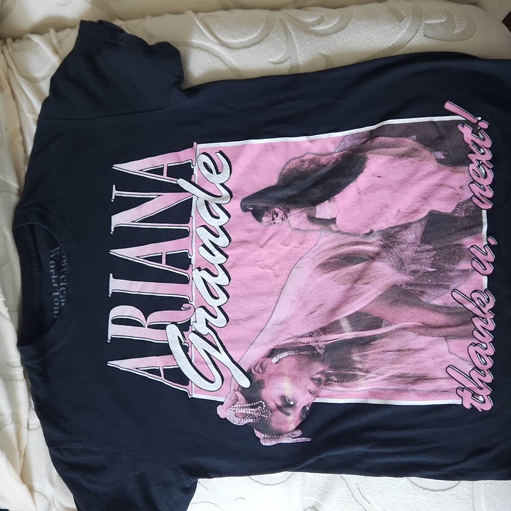 Ariana Grande Black and Pink Kids T-Shirt